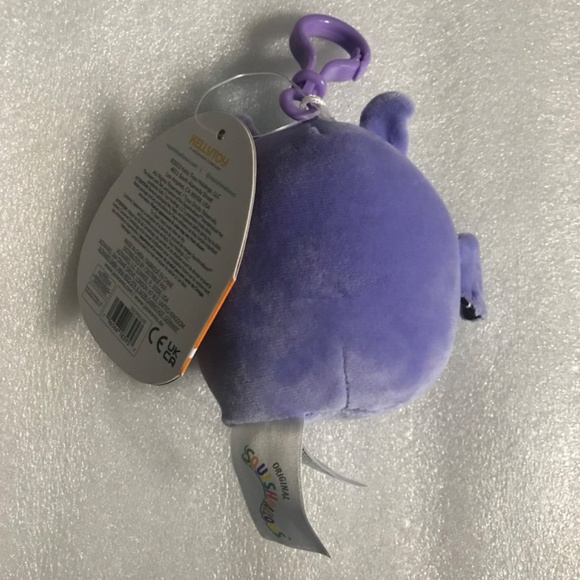 Original Squishmallows Joldy the Purple Black Vampire Bat 3.5” Plush Clip - Picture 9 of 11